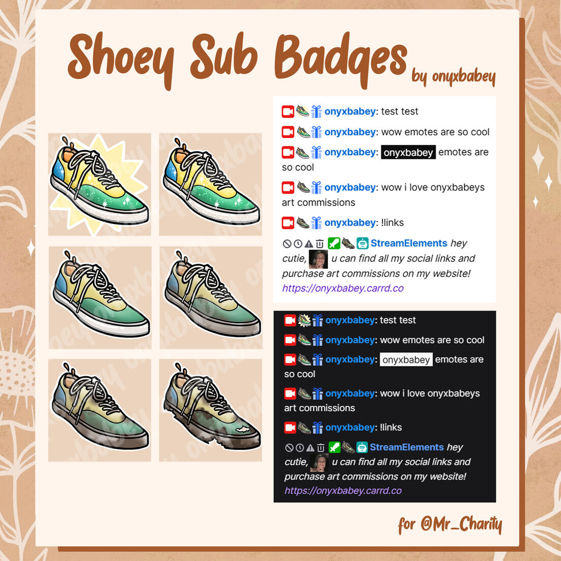 Sub Badge Set for Mr_Charity