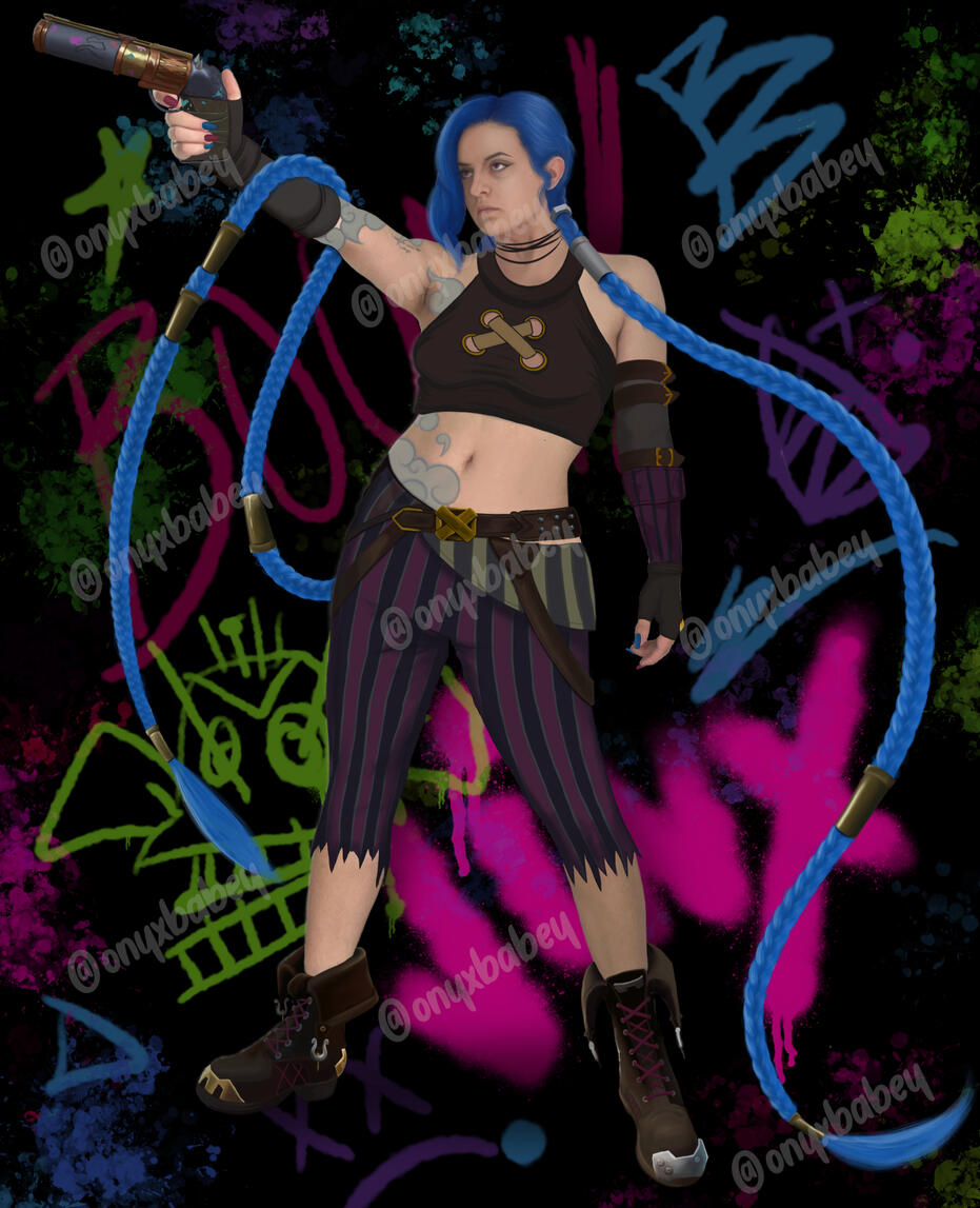 Jinx Paint the Town Blue Version Jinx Paint the Town Blue Version
