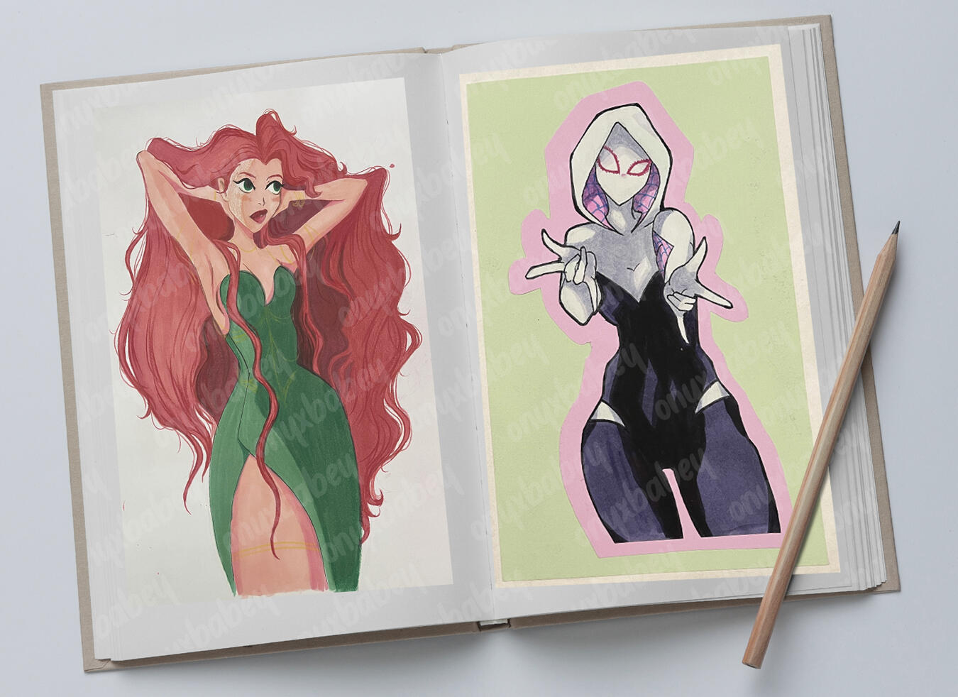 Alcohol Markers, Colour Pencil