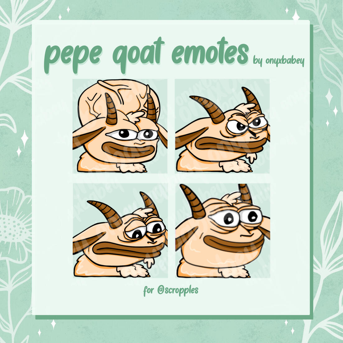 PepeGoat Emotes for Scropples